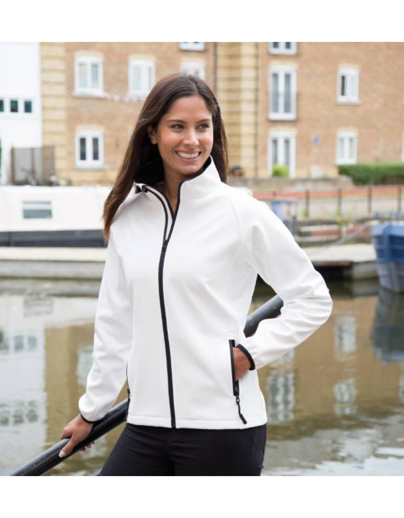 Jachetă softshell cu 2 straturi pentru femei, imprimabilă